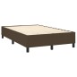 vidaXL Boxspringbett mit Matratze Dunkelbraun 120x200 cm Stoff vidaXL Boxspringbett mit Matratze Dunkelbraun 120x200 cm Stoff