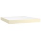 vidaXL Boxspringbett mit Matratze Creme 180x200 cm Kunstleder vidaXL Boxspringbett mit Matratze Creme 180x200 cm Kunstleder