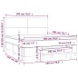 vidaXL Boxspringbett mit Matratze Creme 180x200 cm Kunstleder vidaXL Boxspringbett mit Matratze Creme 180x200 cm Kunstleder