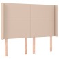 vidaXL Boxspringbett mit Matratze & LED Cappuccino-Braun 140x200cm vidaXL Boxspringbett mit Matratze & LED Cappuccino-Braun 140x200cm