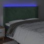 vidaXL LED Kopfteil Dunkelgrün 163x16x118/128 cm Samt vidaXL LED Kopfteil Dunkelgrün 163x16x118/128 cm Samt