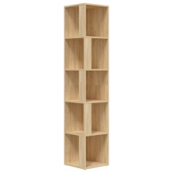 vidaXL Eckregal Sonoma-Eiche 33x33x164,5 cm Holzwerkstoff