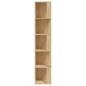 vidaXL Eckregal Sonoma-Eiche 33x33x164,5 cm Holzwerkstoff