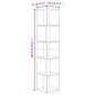 vidaXL Eckregal Sonoma-Eiche 33x33x164,5 cm Holzwerkstoff
