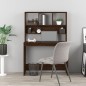 vidaXL Schreibtisch mit Regal Braun Eiche 102x45x148 cm Holzwerkstoff vidaXL Schreibtisch mit Regal Braun Eiche 102x45x148 cm Holzwerkstoff