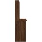 vidaXL Schreibtisch mit Regal Braun Eiche 102x45x148 cm Holzwerkstoff vidaXL Schreibtisch mit Regal Braun Eiche 102x45x148 cm Holzwerkstoff