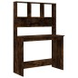 vidaXL Schreibtisch mit Regal Räuchereiche 102x45x148 cm Holzwerkstoff vidaXL Schreibtisch mit Regal Räuchereiche 102x45x148 cm Holzwerkstoff
