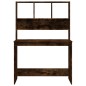 vidaXL Schreibtisch mit Regal Räuchereiche 102x45x148 cm Holzwerkstoff vidaXL Schreibtisch mit Regal Räuchereiche 102x45x148 cm Holzwerkstoff