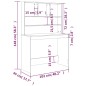 vidaXL Schreibtisch mit Regal Räuchereiche 102x45x148 cm Holzwerkstoff vidaXL Schreibtisch mit Regal Räuchereiche 102x45x148 cm Holzwerkstoff