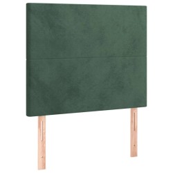 vidaXL Kopfteile 2 Stk. Dunkelgrün 80x5x78/88 cm Samt