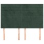 vidaXL Kopfteile 4 Stk. Dunkelgrün 72x5x78/88 cm Samt vidaXL Kopfteile 4 Stk. Dunkelgrün 72x5x78/88 cm Samt