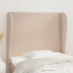vidaXL Kopfteil mit Ohren Cappuccino-Braun 83x23x118/128 cm Kunstleder