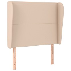vidaXL Kopfteil mit Ohren Cappuccino-Braun 83x23x118/128 cm Kunstleder