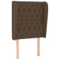 vidaXL Kopfteil mit Ohren Dunkelbraun 83x23x118/128 cm Stoff vidaXL Kopfteil mit Ohren Dunkelbraun 83x23x118/128 cm Stoff