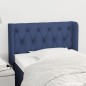 vidaXL Kopfteil mit Ohren Blau 83x16x78/88 cm Stoff vidaXL Kopfteil mit Ohren Blau 83x16x78/88 cm Stoff