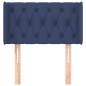 vidaXL Kopfteil mit Ohren Blau 83x16x78/88 cm Stoff vidaXL Kopfteil mit Ohren Blau 83x16x78/88 cm Stoff