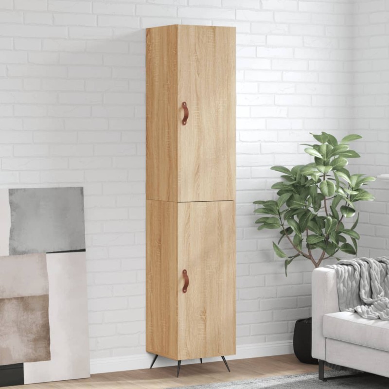 vidaXL Highboard Sonoma-Eiche 34,5x34x180 cm Holzwerkstoff vidaXL Highboard Sonoma-Eiche 34,5x34x180 cm Holzwerkstoff