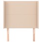 vidaXL Kopfteil mit Ohren Cappuccino-Braun 83x16x118/128 cm Kunstleder