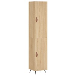 vidaXL Highboard Sonoma-Eiche 34,5x34x180 cm Holzwerkstoff
