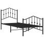 vidaXL Bettgestell mit Kopf- und Fußteil Metall Schwarz 90x190 cm vidaXL Bettgestell mit Kopf- und Fußteil Metall Schwarz 90x190 cm
