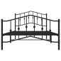 vidaXL Bettgestell mit Kopf- und Fußteil Metall Schwarz 100x200 cm vidaXL Bettgestell mit Kopf- und Fußteil Metall Schwarz 100x200 cm