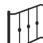 vidaXL Bettgestell mit Kopf- und Fußteil Metall Schwarz 100x200 cm vidaXL Bettgestell mit Kopf- und Fußteil Metall Schwarz 100x200 cm