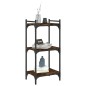 vidaXL Bücherregal 3 Böden Räuchereiche 40x30x86 cm Holzwerkstoff vidaXL Bücherregal 3 Böden Räuchereiche 40x30x86 cm Holzwerkstoff