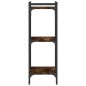 vidaXL Bücherregal 3 Böden Räuchereiche 40x30x86 cm Holzwerkstoff vidaXL Bücherregal 3 Böden Räuchereiche 40x30x86 cm Holzwerkstoff