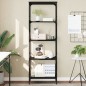 vidaXL Bücherregal 5 Böden Schwarz 59x35x171 cm Holzwerkstoff vidaXL Bücherregal 5 Böden Schwarz 59x35x171 cm Holzwerkstoff