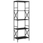 vidaXL Bücherregal 5 Böden Schwarz 59x35x171 cm Holzwerkstoff vidaXL Bücherregal 5 Böden Schwarz 59x35x171 cm Holzwerkstoff