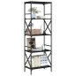 vidaXL Bücherregal 5 Böden Schwarz 59x35x171 cm Holzwerkstoff vidaXL Bücherregal 5 Böden Schwarz 59x35x171 cm Holzwerkstoff