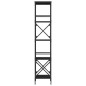 vidaXL Bücherregal 5 Böden Schwarz 59x35x171 cm Holzwerkstoff vidaXL Bücherregal 5 Böden Schwarz 59x35x171 cm Holzwerkstoff