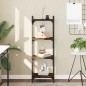vidaXL Bücherregal 4 Böden Räuchereiche 40x30x120 cm Holzwerkstoff vidaXL Bücherregal 4 Böden Räuchereiche 40x30x120 cm Holzwerkstoff
