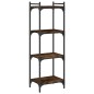 vidaXL Bücherregal 4 Böden Räuchereiche 40x30x120 cm Holzwerkstoff vidaXL Bücherregal 4 Böden Räuchereiche 40x30x120 cm Holzwerkstoff