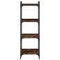 vidaXL Bücherregal 4 Böden Räuchereiche 40x30x120 cm Holzwerkstoff vidaXL Bücherregal 4 Böden Räuchereiche 40x30x120 cm Holzwerkstoff