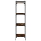 vidaXL Bücherregal 4 Böden Räuchereiche 40x30x120 cm Holzwerkstoff vidaXL Bücherregal 4 Böden Räuchereiche 40x30x120 cm Holzwerkstoff