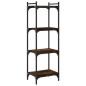 vidaXL Bücherregal 4 Böden Räuchereiche 40x30x120 cm Holzwerkstoff vidaXL Bücherregal 4 Böden Räuchereiche 40x30x120 cm Holzwerkstoff