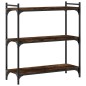 vidaXL Bücherregal 3 Böden Räuchereiche 80x30x86 cm Holzwerkstoff vidaXL Bücherregal 3 Böden Räuchereiche 80x30x86 cm Holzwerkstoff