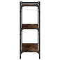 vidaXL Bücherregal 3 Böden Räuchereiche 80x30x86 cm Holzwerkstoff vidaXL Bücherregal 3 Böden Räuchereiche 80x30x86 cm Holzwerkstoff