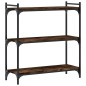vidaXL Bücherregal 3 Böden Räuchereiche 80x30x86 cm Holzwerkstoff vidaXL Bücherregal 3 Böden Räuchereiche 80x30x86 cm Holzwerkstoff