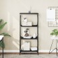 vidaXL Bücherregal 4 Böden Schwarz 59x35x132 cm Holzwerkstoff vidaXL Bücherregal 4 Böden Schwarz 59x35x132 cm Holzwerkstoff