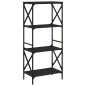 vidaXL Bücherregal 4 Böden Schwarz 59x35x132 cm Holzwerkstoff vidaXL Bücherregal 4 Böden Schwarz 59x35x132 cm Holzwerkstoff
