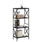 vidaXL Bücherregal 4 Böden Schwarz 59x35x132 cm Holzwerkstoff vidaXL Bücherregal 4 Böden Schwarz 59x35x132 cm Holzwerkstoff