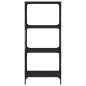 vidaXL Bücherregal 4 Böden Schwarz 59x35x132 cm Holzwerkstoff vidaXL Bücherregal 4 Böden Schwarz 59x35x132 cm Holzwerkstoff