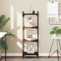 vidaXL Bücherregal 4 Böden Braun Eiche-Optik 40x30x120cm Holzwerkstoff vidaXL Bücherregal 4 Böden Braun Eiche-Optik 40x30x120cm Holzwerkstoff
