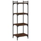 vidaXL Bücherregal 4 Böden Braun Eiche-Optik 40x30x120cm Holzwerkstoff vidaXL Bücherregal 4 Böden Braun Eiche-Optik 40x30x120cm Holzwerkstoff