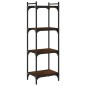 vidaXL Bücherregal 4 Böden Braun Eiche-Optik 40x30x120cm Holzwerkstoff vidaXL Bücherregal 4 Böden Braun Eiche-Optik 40x30x120cm Holzwerkstoff