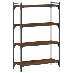 vidaXL Bücherregal 4 Böden Braun Eiche-Optik 80x30x120cm Holzwerkstoff