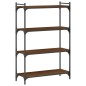 vidaXL Bücherregal 4 Böden Braun Eiche-Optik 80x30x120cm Holzwerkstoff vidaXL Bücherregal 4 Böden Braun Eiche-Optik 80x30x120cm Holzwerkstoff