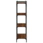 vidaXL Bücherregal 4 Böden Braun Eiche-Optik 80x30x120cm Holzwerkstoff vidaXL Bücherregal 4 Böden Braun Eiche-Optik 80x30x120cm Holzwerkstoff